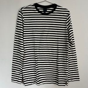 Black and White Striped Shirt
